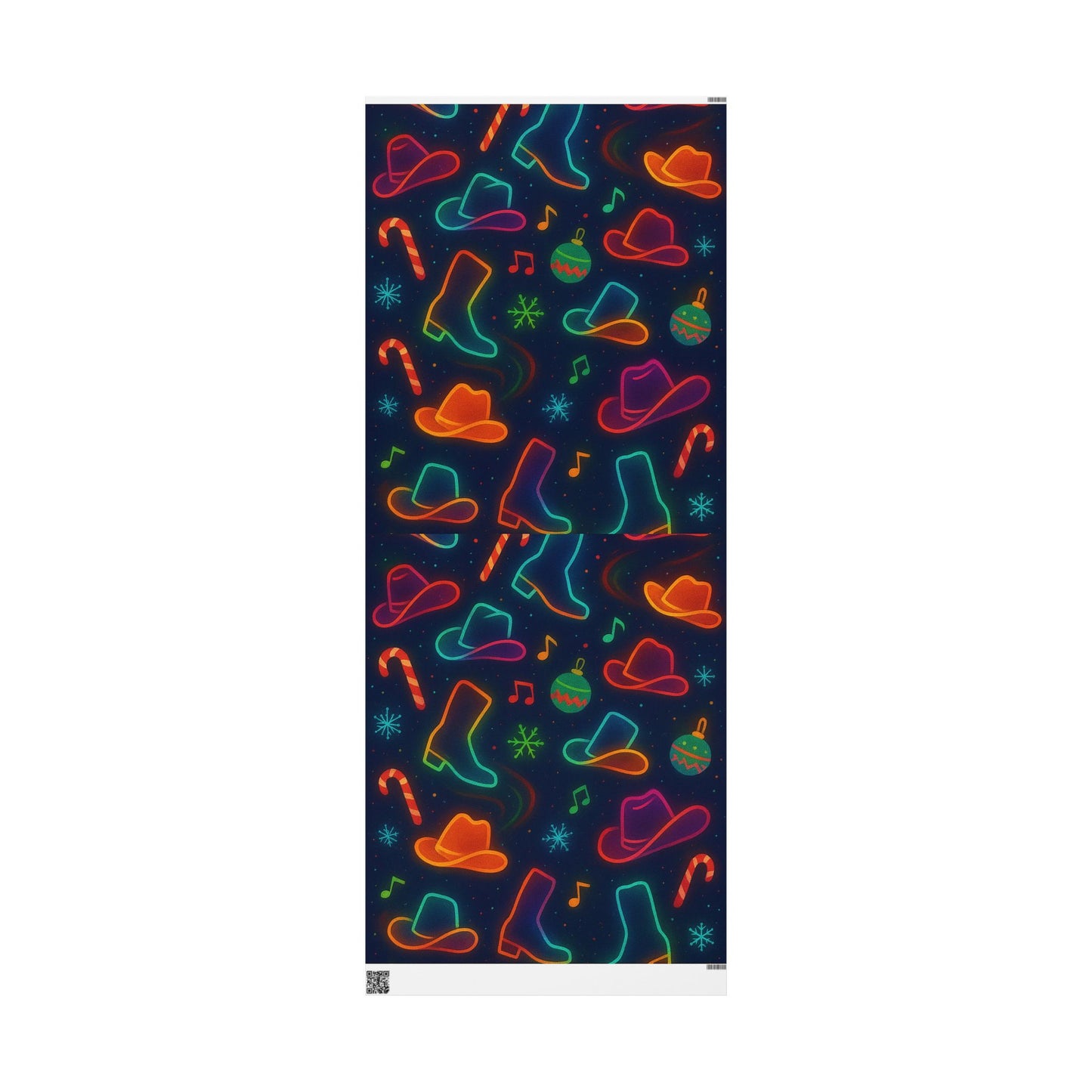 Vibrant Line Dancing Holiday Wrapping Paper, Festive Gift Wrap, Cowboy Boots and Hats, Christmas, Birthdays, Celebrations, Fun Gift Packaging