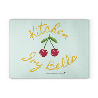 Classy Glassy Kitchen Joy Bells Glass Cutting Board
