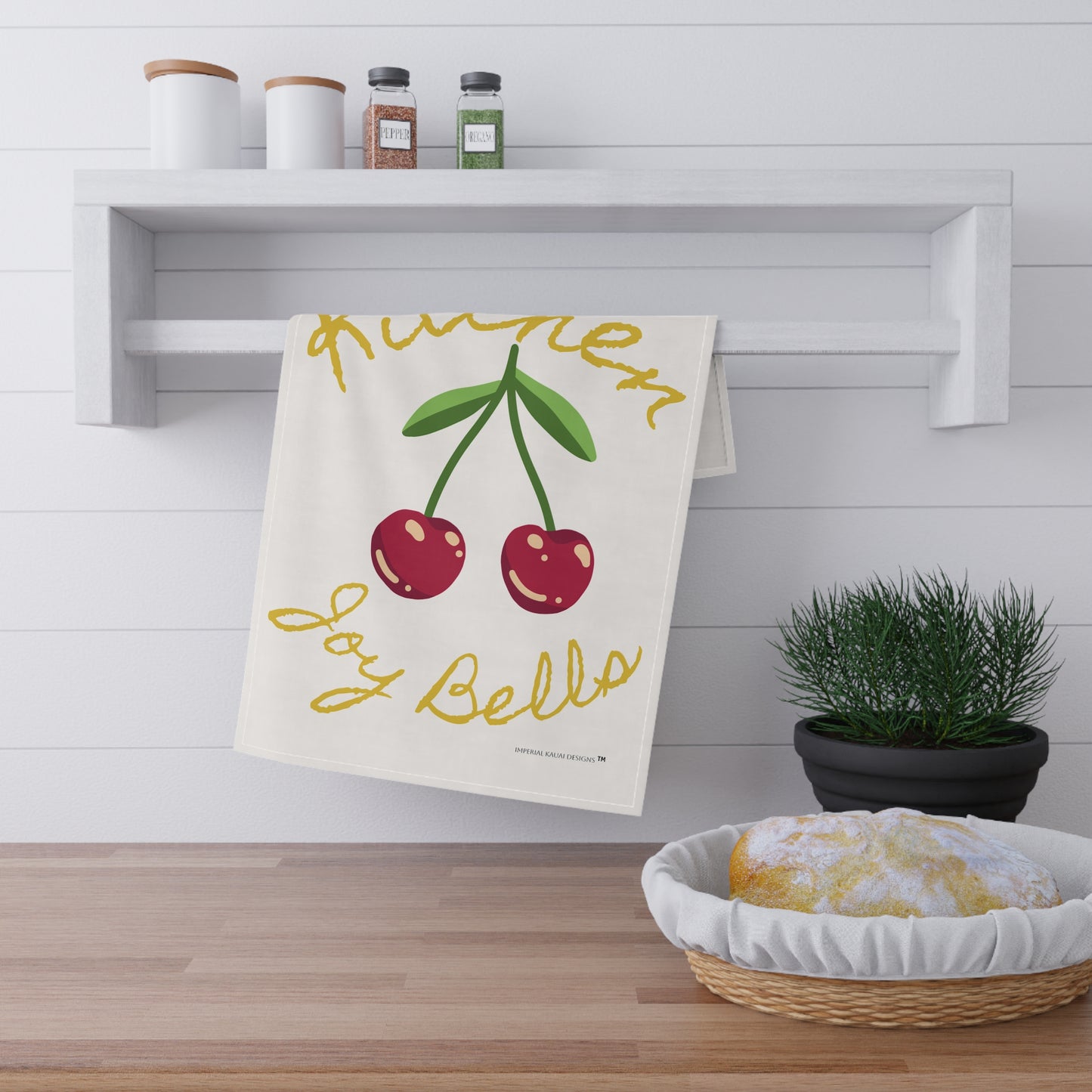 Charming Cherry Kitchen Tea Towels, Cute Home Decor, Kitchen Essentials, Gifts for Home Cooks, Seasonal Kitchen Accessories