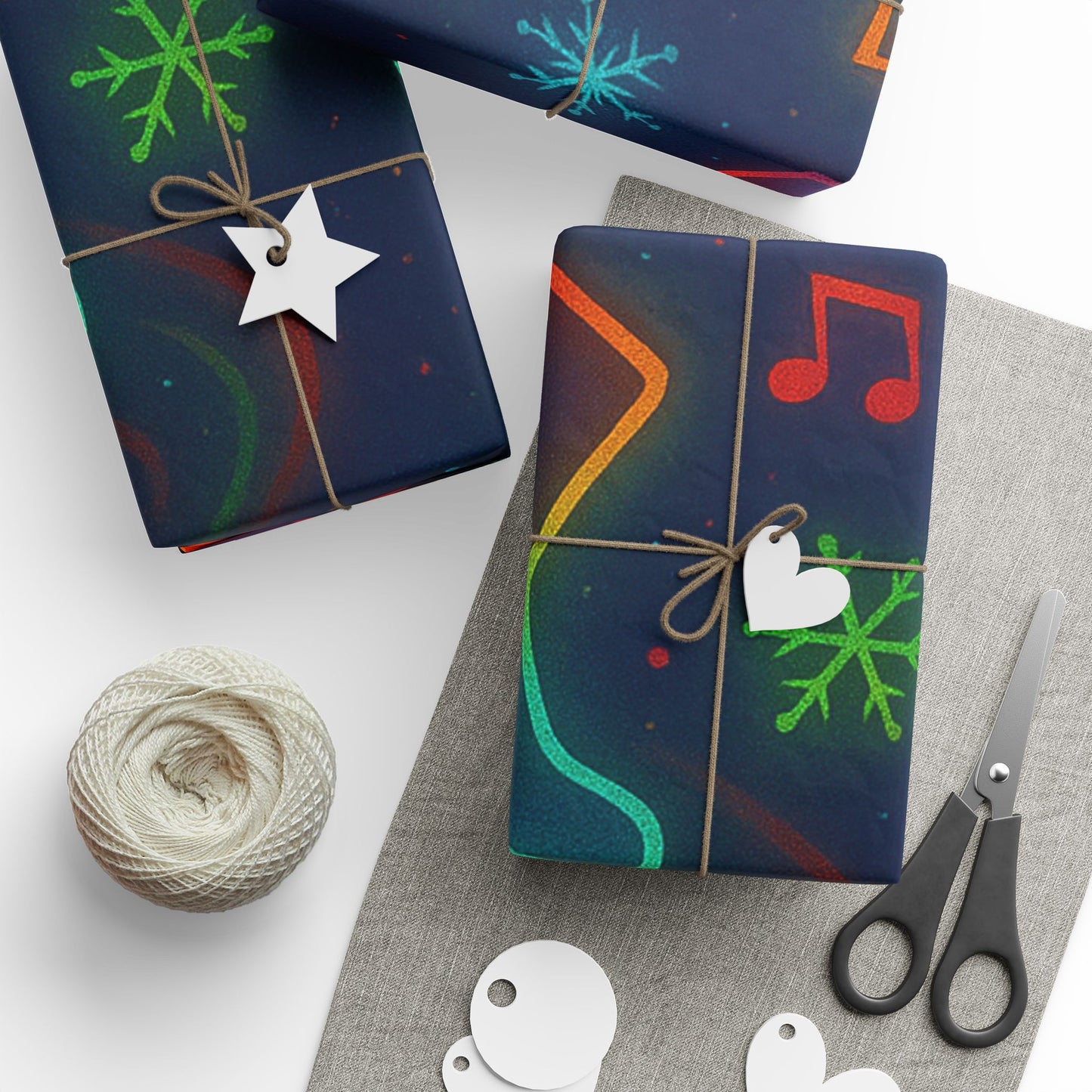 Vibrant Line Dancing Holiday Wrapping Paper, Festive Gift Wrap, Cowboy Boots and Hats, Christmas, Birthdays, Celebrations, Fun Gift Packaging