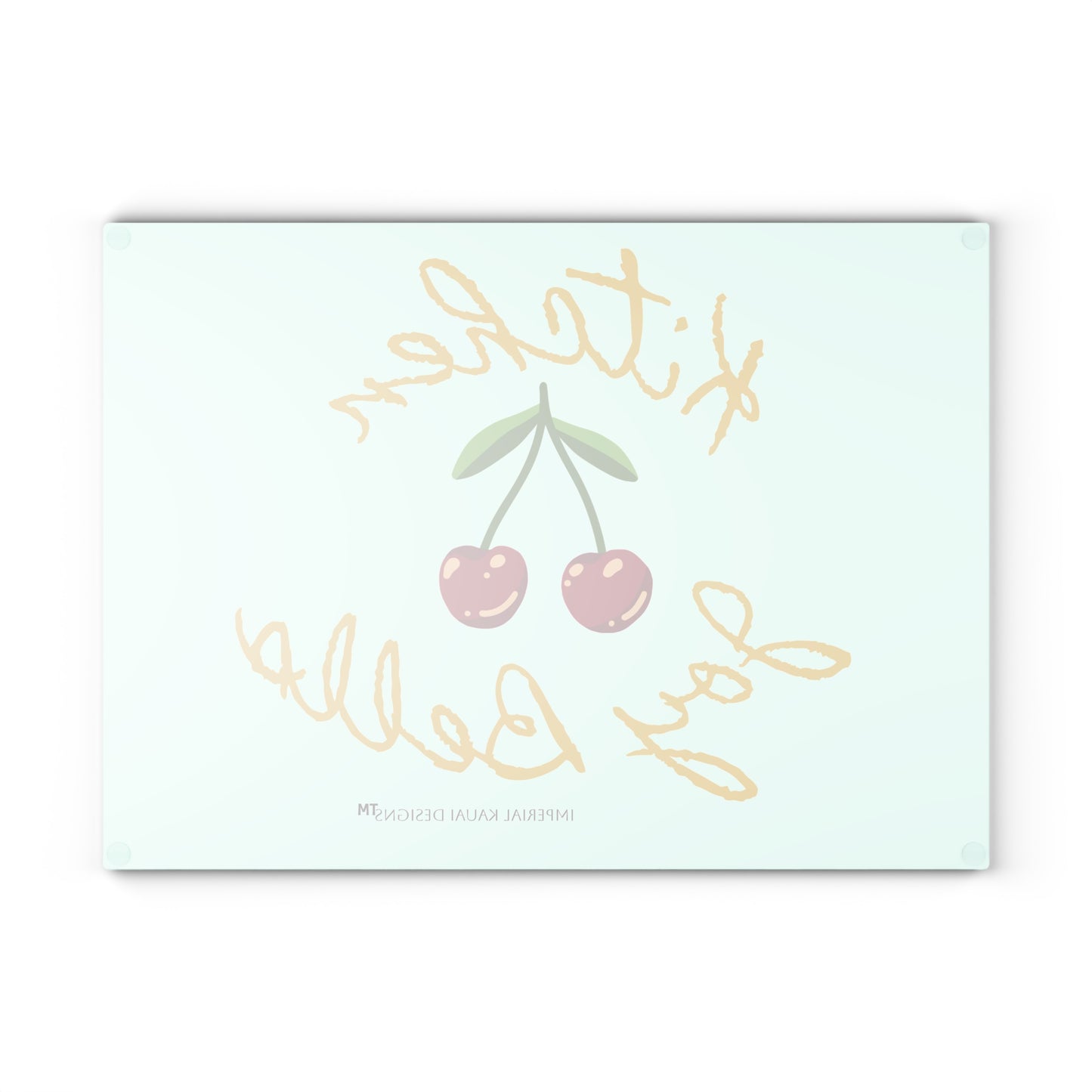 Classy Glassy Kitchen Joy Bells Glass Cutting Board