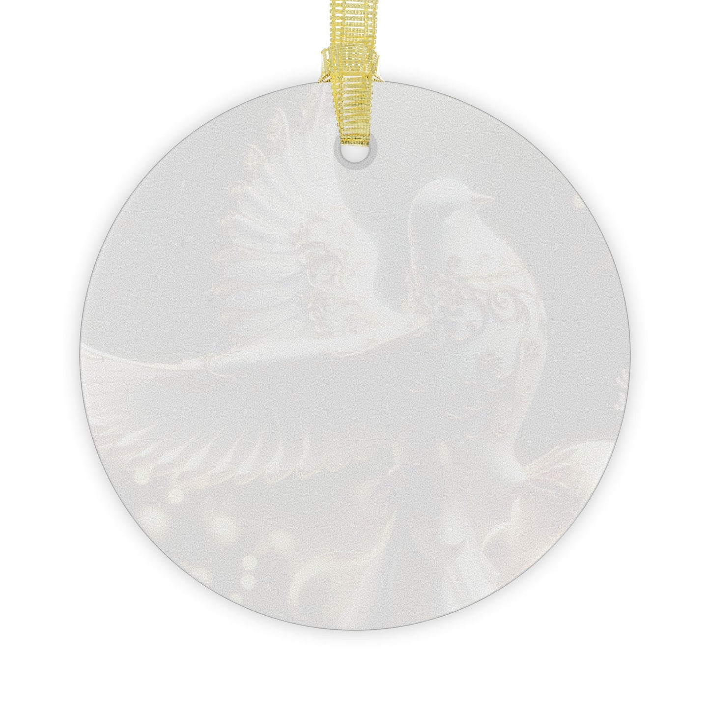 Christmas Dove Elegant Holiday Glass Ornaments, Decorative Christmas Spheres, Handcrafted Glass Ornaments, Unique Gift for Tree, Celebration Keepsakes