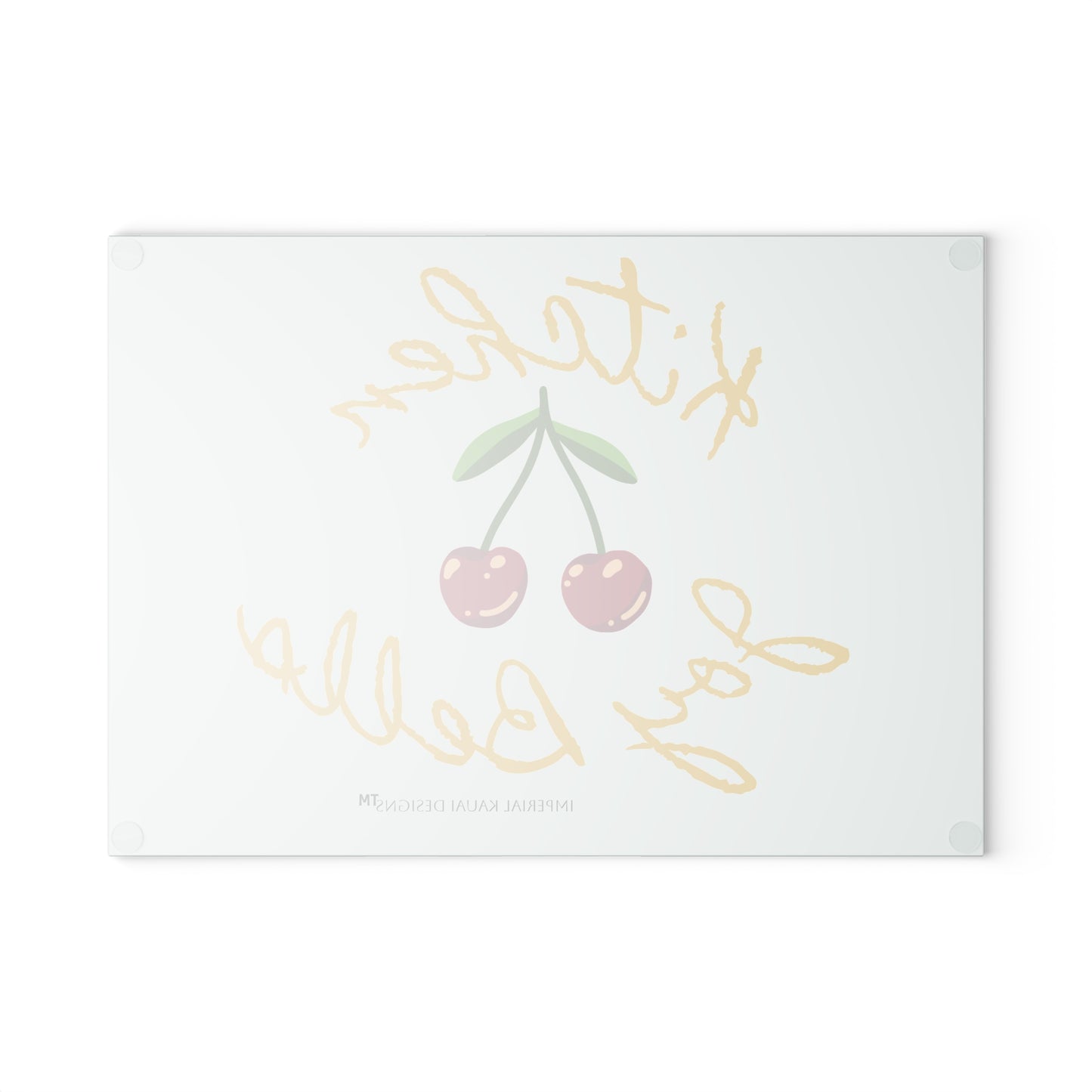 Classy Glassy Kitchen Joy Bells Glass Cutting Board