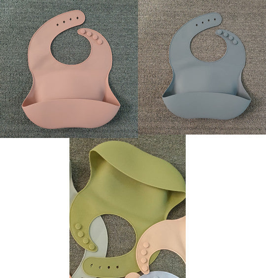 Silicone Baby Bib w/ Food Catcher