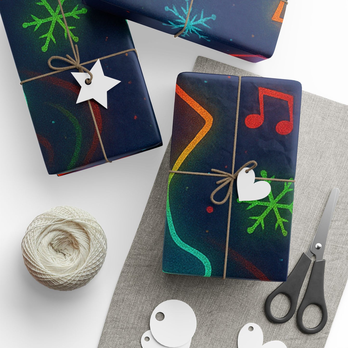 Vibrant Line Dancing Holiday Wrapping Paper, Festive Gift Wrap, Cowboy Boots and Hats, Christmas, Birthdays, Celebrations, Fun Gift Packaging