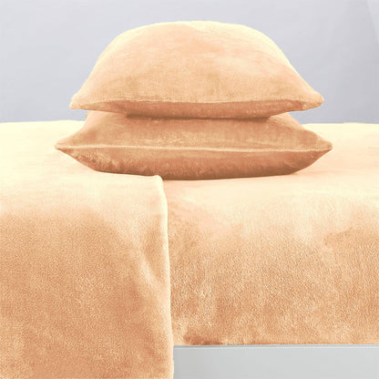 Luxurious Solid Jewel-Toned Plush Sheet Sets - Velvet Luxe Collection