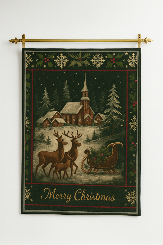 Christmas Woven Wall Tapestry, Holiday Decor, Festive Home Wall Art, Seasonal Wall Hanging, Winter Wonderland Decoration, Unique [...]