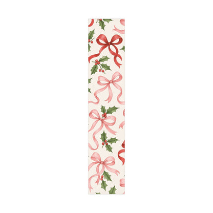 Elegant Holiday Gift Wrap Papers Pink and Red Ribbons 2 sizes Matte or Satin