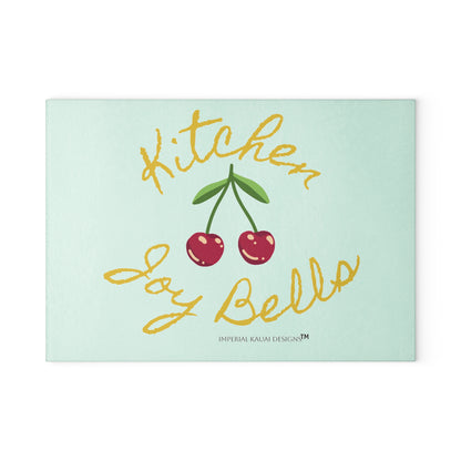 Classy Glassy Kitchen Joy Bells Glass Cutting Board