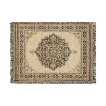 Elegant Decorative Woven Blanket - Cozy Throw for Home, Bohemian Style Gift, Bedroom Decor, Travel Wrap, Housewarming