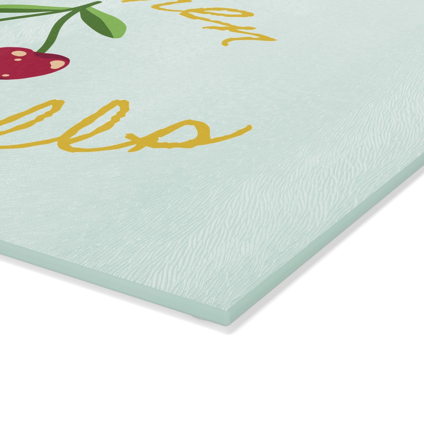 Classy Glassy Kitchen Joy Bells Glass Cutting Board