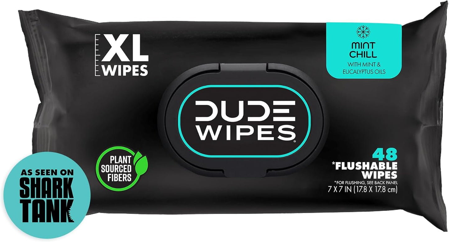 DUDE Wipes Flushable Wet Wipes