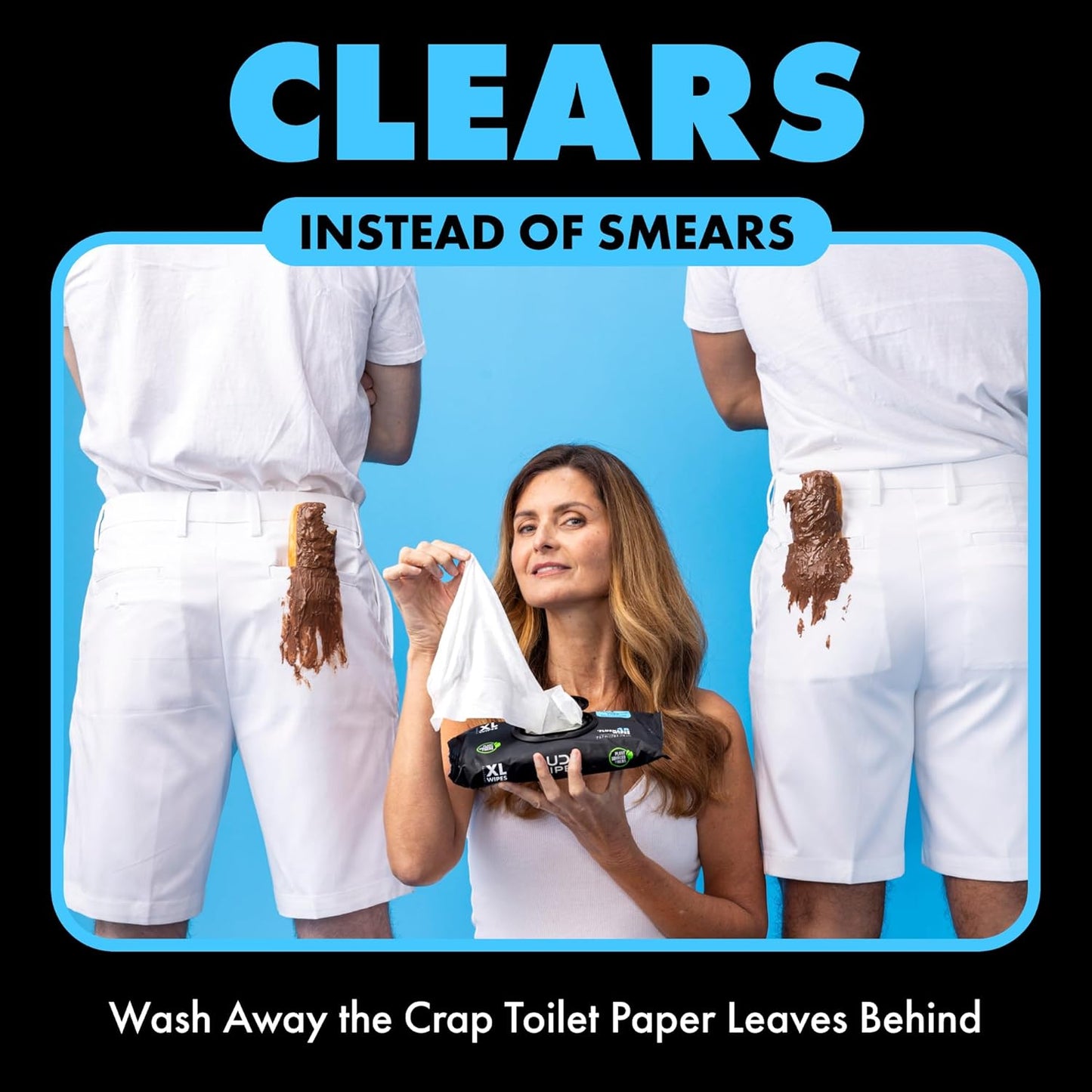 DUDE Wipes Flushable Wet Wipes