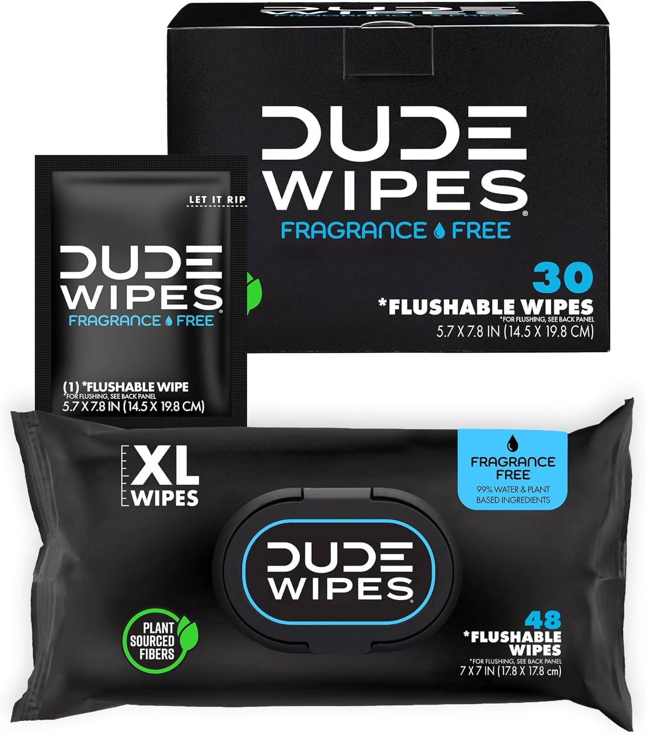 DUDE Wipes Flushable Wet Wipes