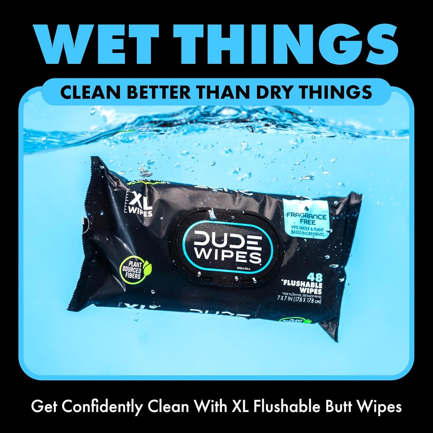 DUDE Wipes Flushable Wet Wipes