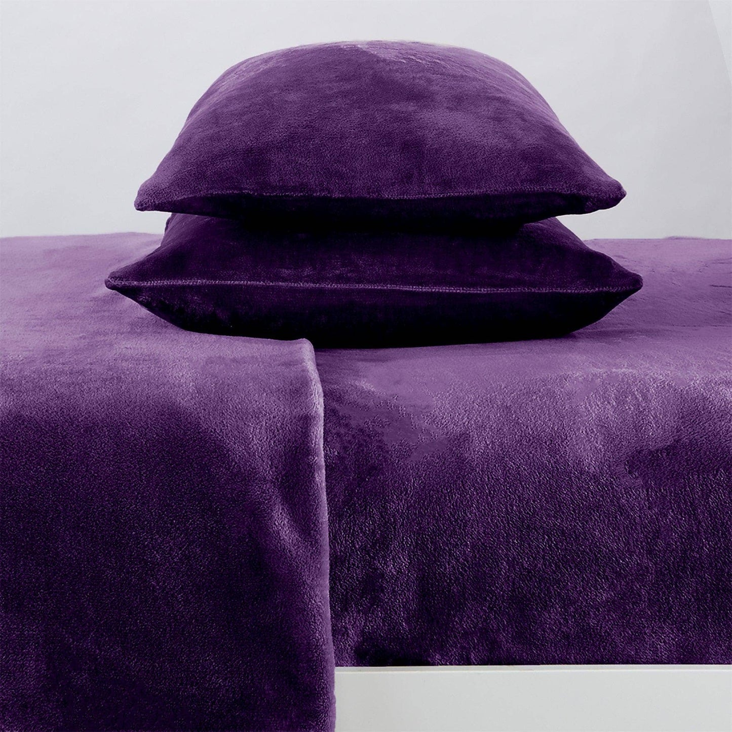 Luxurious Solid Jewel-Toned Plush Sheet Sets - Velvet Luxe Collection