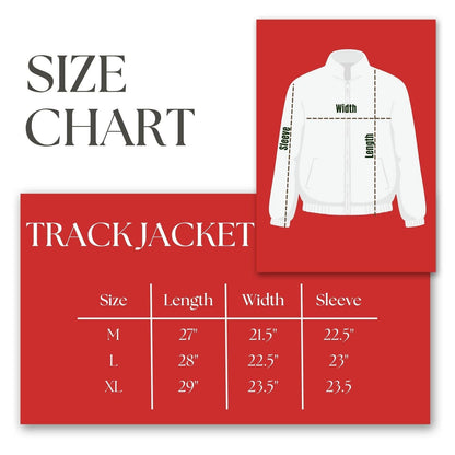 DST Greek Apparel L Red Zip Up Track Jacket