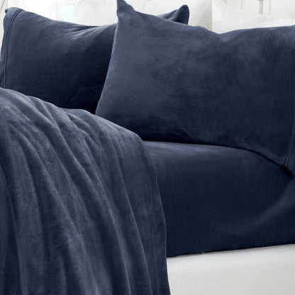 Luxurious Solid Jewel-Toned Plush Sheet Sets - Velvet Luxe Collection