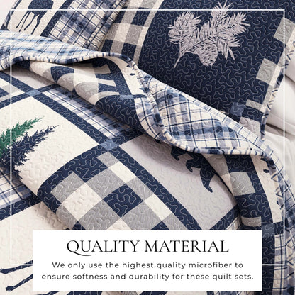 Decorate Your Bedroom with a 3-Piece Holiday Quilt Sets