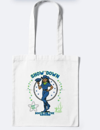 Tote Bag Boots on the Ground Country Line Dancing Trail Riding