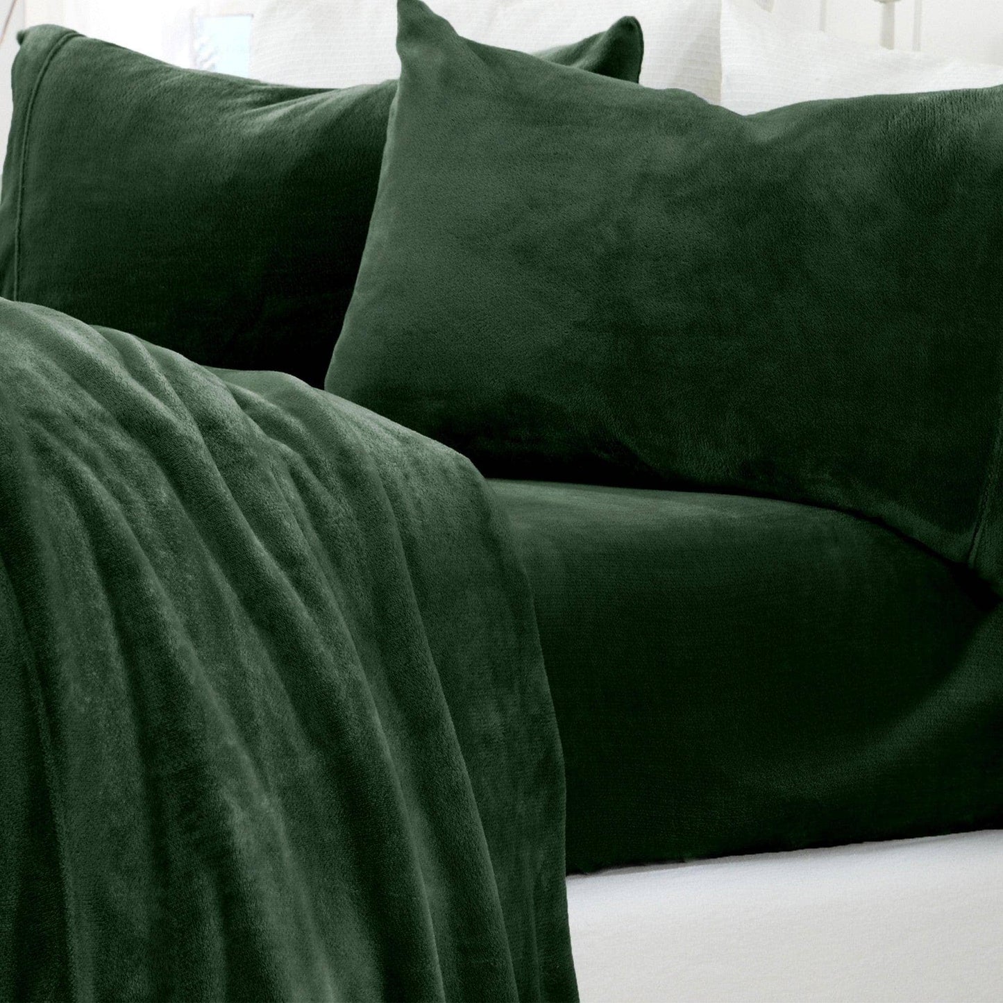 Luxurious Solid Jewel-Toned Plush Sheet Sets - Velvet Luxe Collection