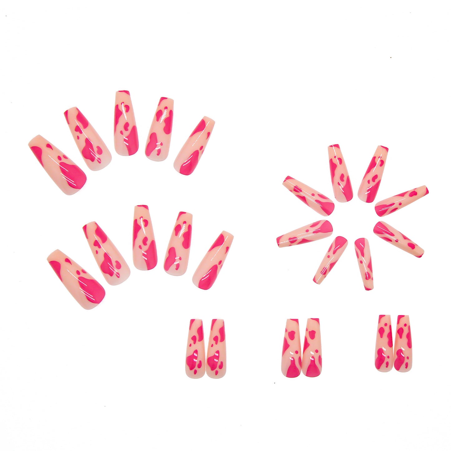 Long Ballet Nails 24 Pieces