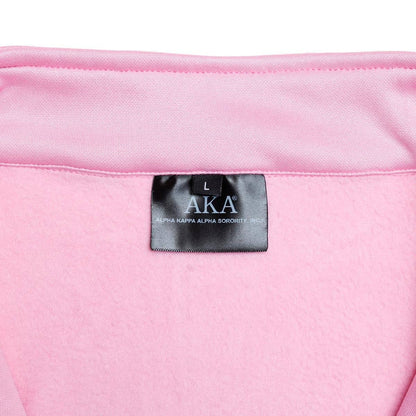 AKA Greek Apparel L Pink Zip Up Track Jacket