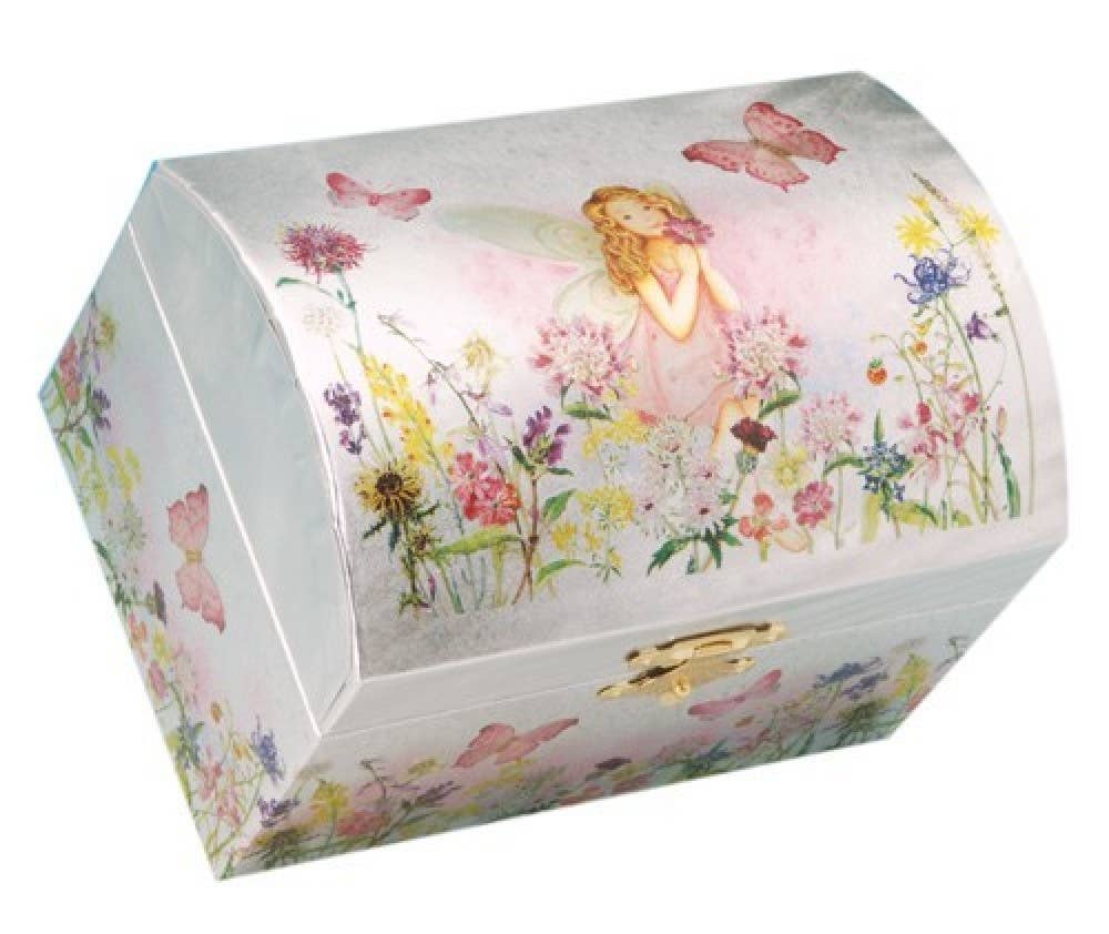 Musical Jewelry Box Elf Scene