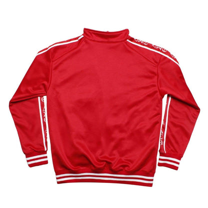 DST Greek Apparel L Red Zip Up Track Jacket